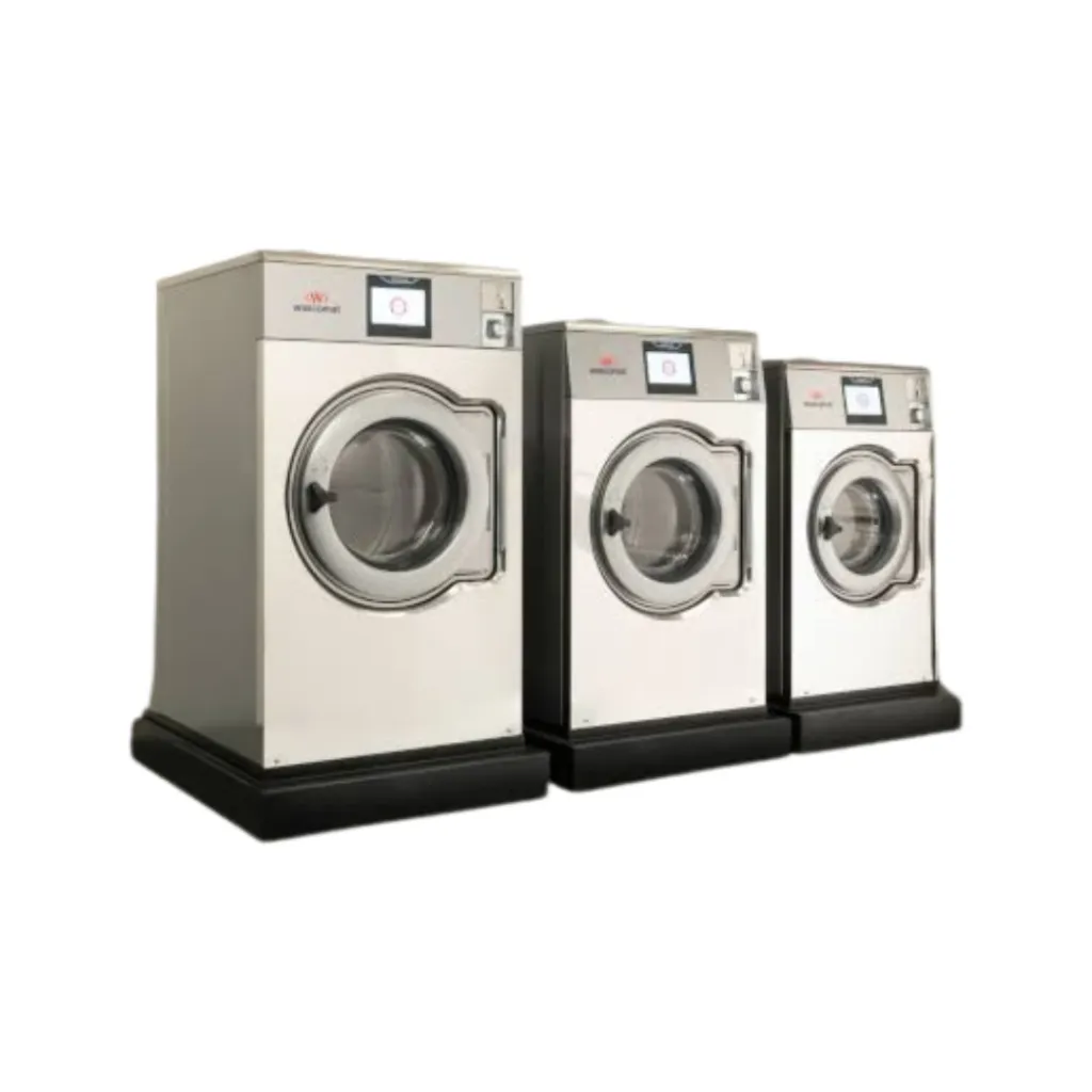 Wascomat WS6 CV commercial washer range with Clarus Vibe touchscreen control and coin mechanism